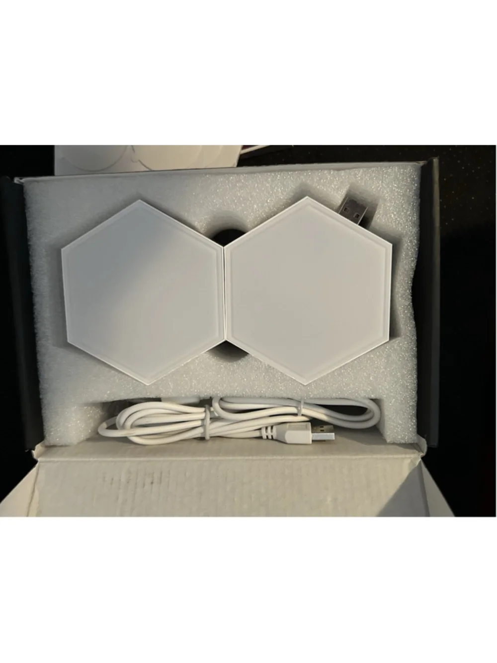 Hexagonal MeRGBW Gaming LED Panel 8 PCS Open Box Three Control Methods
